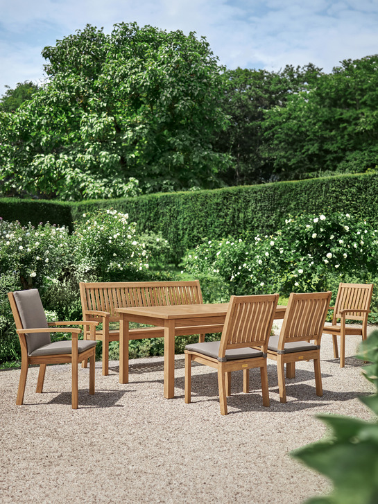 Cornwall Ausziehtisch Teak 165-220 x 90